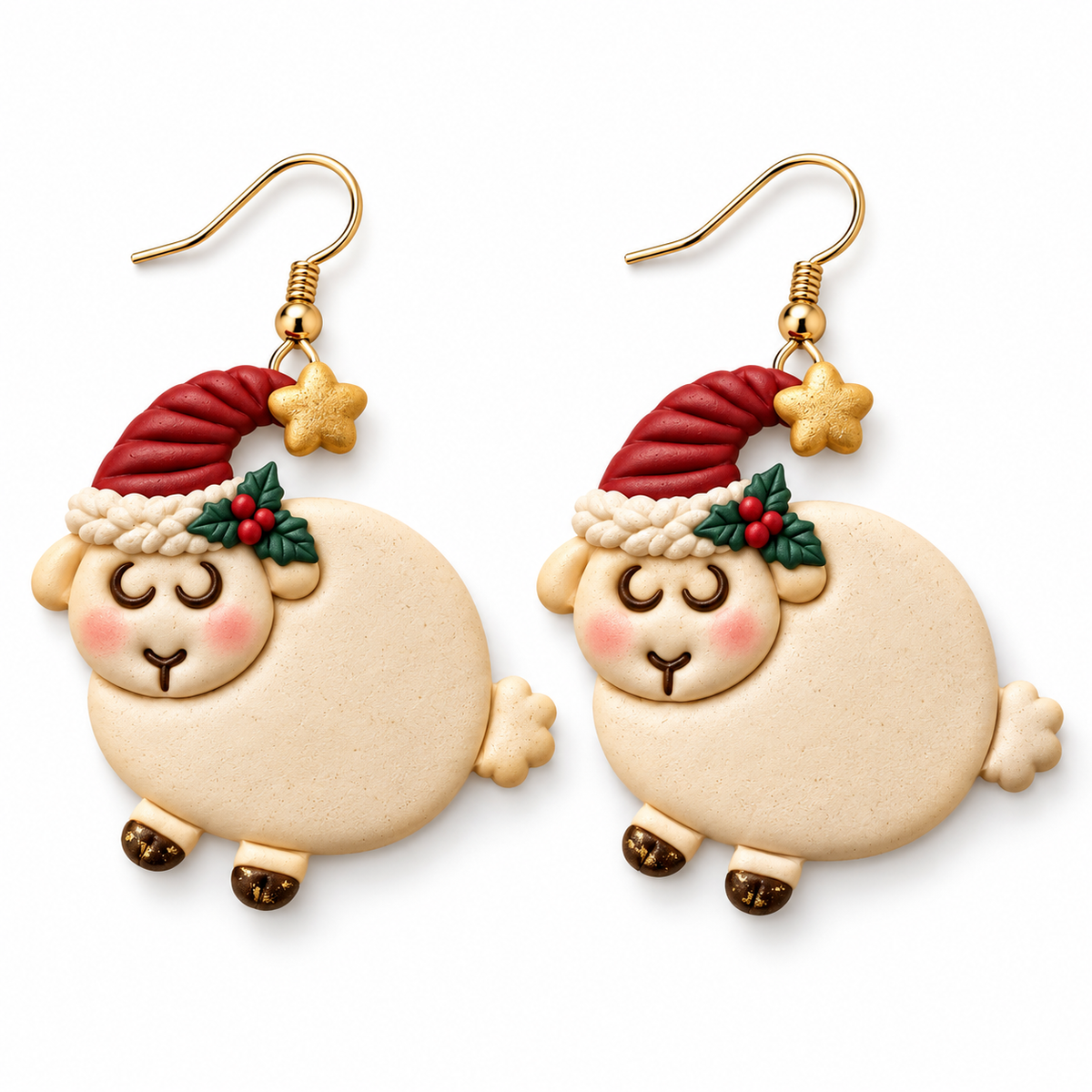 Christmas Sheep Polymer Clay Cutter | Festive Earring Tool