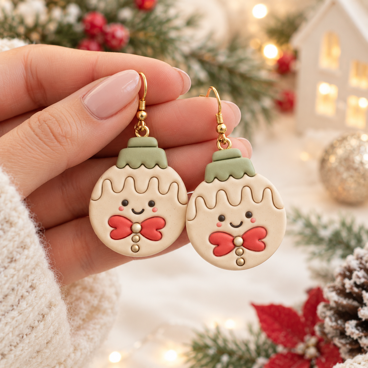 Christmas Toy Gingerbread Polymer Clay Cutter | Festive Earring Tool