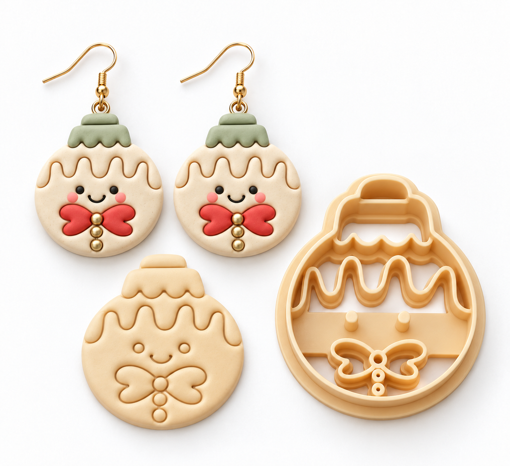 Christmas Toy Gingerbread Polymer Clay Cutter | Festive Earring Tool