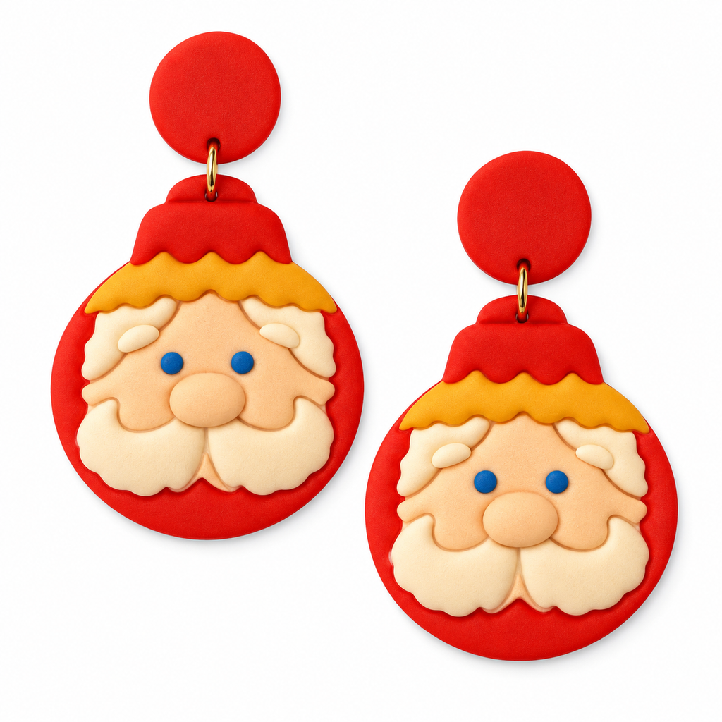 Christmas Toy Santa Polymer Clay Cutter | Festive Earring Tool