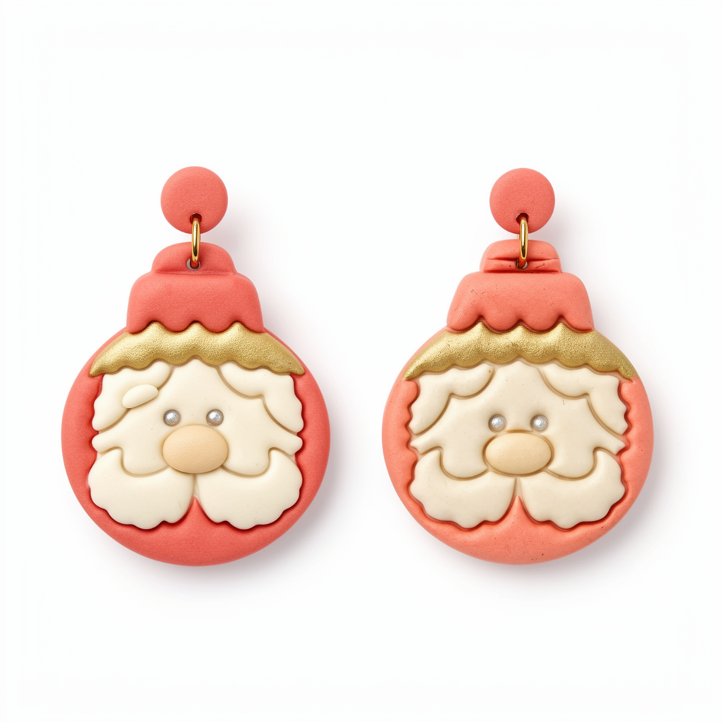 Christmas Toy Santa Polymer Clay Cutter | Festive Earring Tool