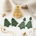 Christmas Tree 21 Polymer Clay Cutter | Festive Earring Tool