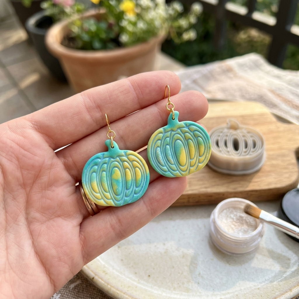 Classic Pumpkin Polymer Clay Cutter | Halloween Autumn Earring Tool