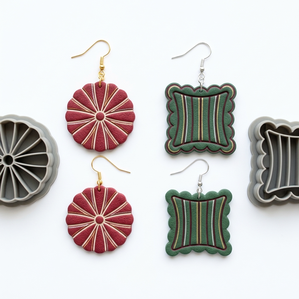 Cottage Pillow 3-4 Polymer Clay Cutter Set of 2 | Cottagecore Tool