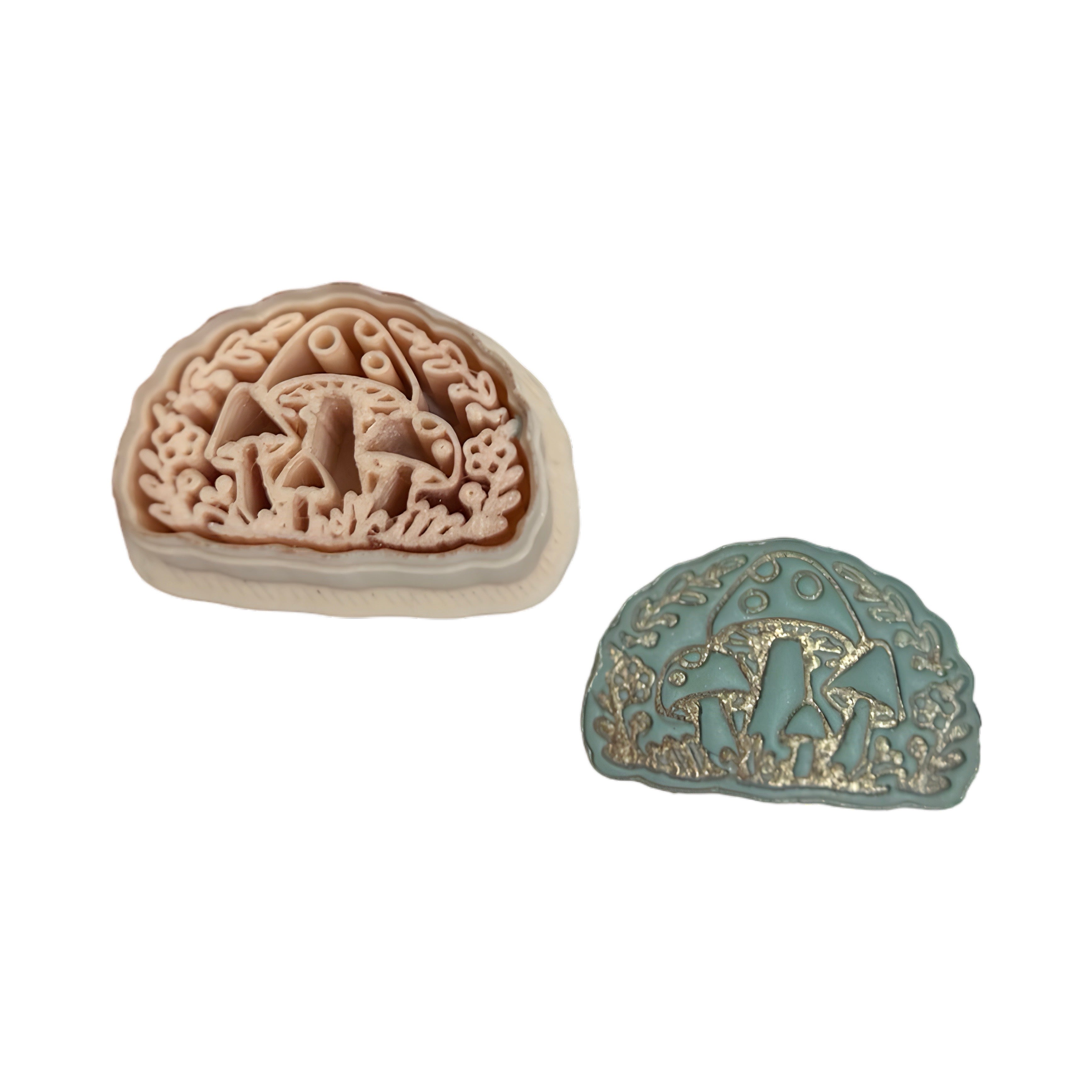 Cottagecore Mushroom Meadow Polymer Clay Cutter