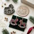 Country Rocking Horse Polymer Clay Cutter | Cottagecore Earring Tool