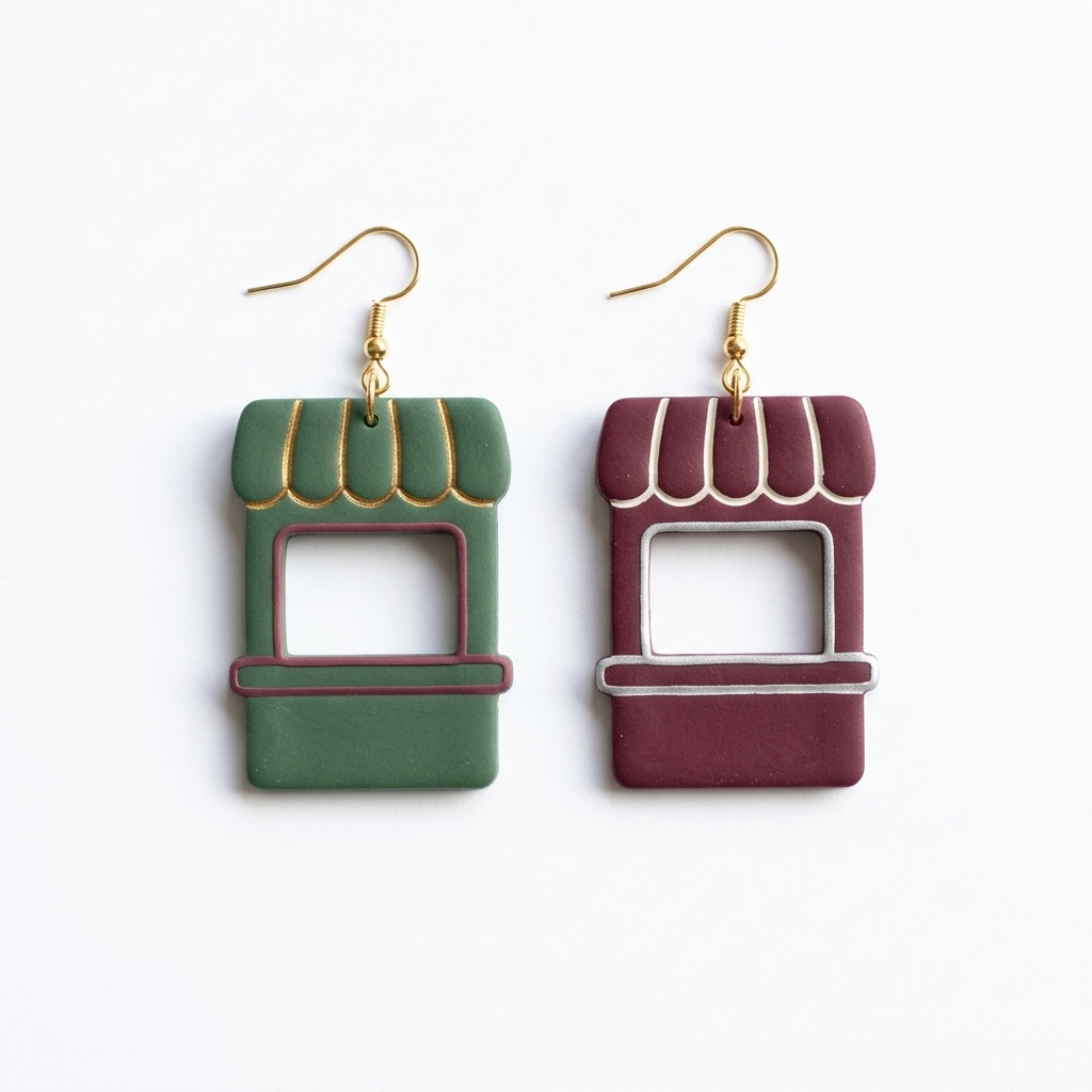 Country Stand Polymer Clay Cutter | Cottagecore Earring Tool