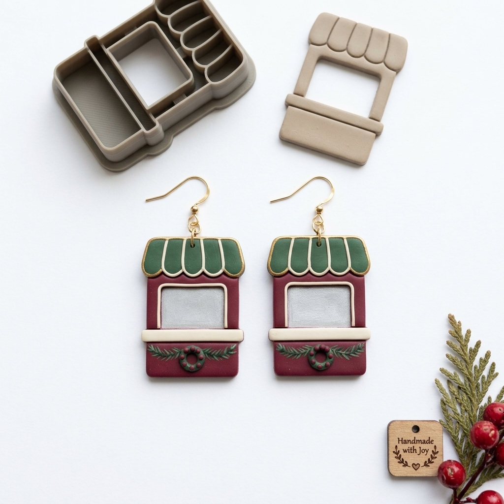 Country Stand Polymer Clay Cutter | Cottagecore Earring Tool