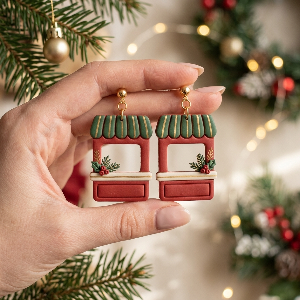 Country Stand Polymer Clay Cutter | Cottagecore Earring Tool