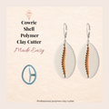 Cowrie Shell Polymer Clay Cutter | 20–40mm | Cowrie Shell Shape Clay Cutter | Earring Jewellery Making Tool