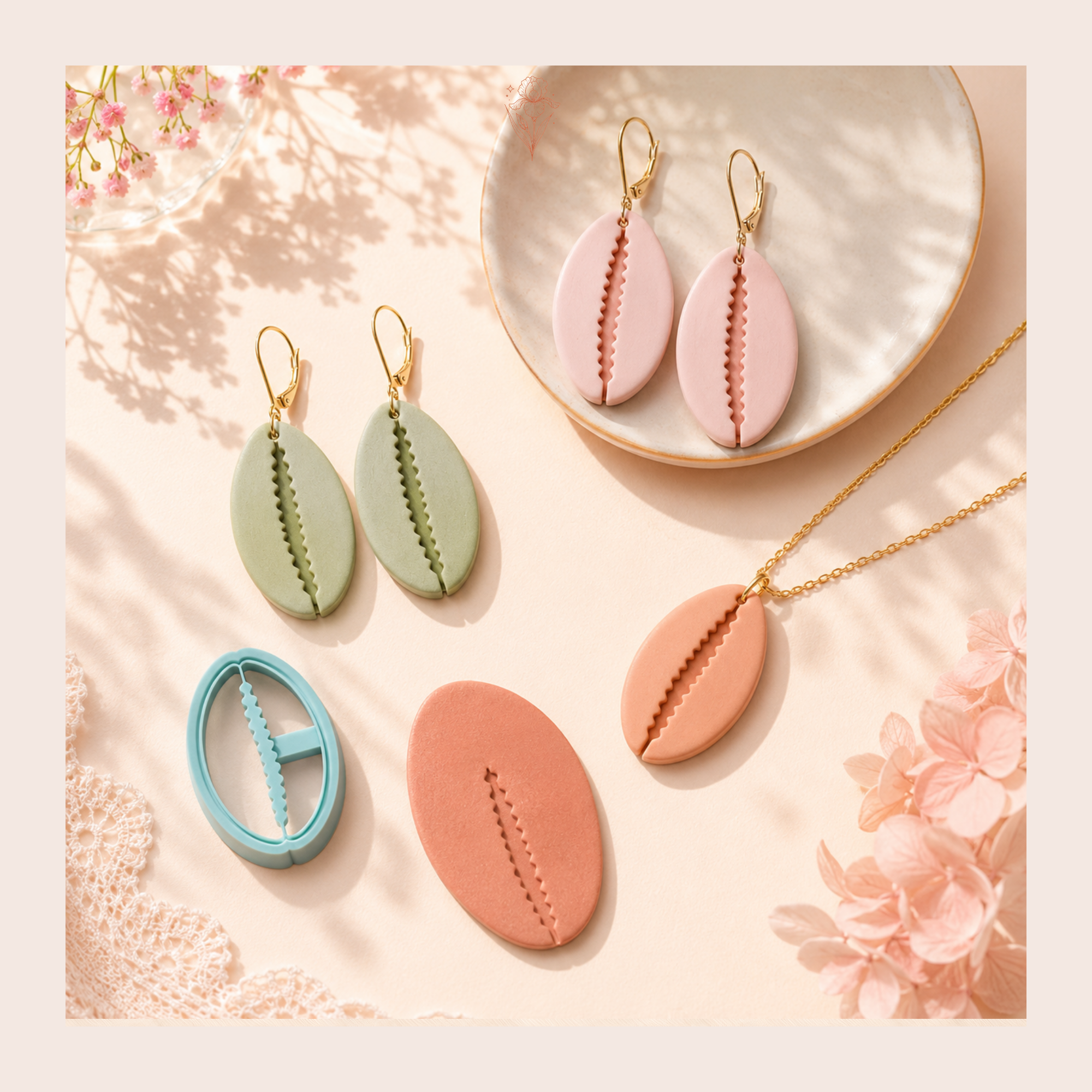 Cowrie Shell Polymer Clay Cutter | 20–40mm | Cowrie Shell Shape Clay Cutter | Earring Jewellery Making Tool