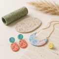 Cozy Christmas Texture Roller | Festive Clay Pattern Tool