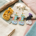 Crow with Skull Polymer Clay Cutter | 30–50mm Halloween Gothic Earring Cutter | IrisCrafts7