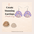 Cute Mushroom Polymer Clay Cutter | 3D Printed Mushroom Clay Earring Cutter | Cottagecore Clay Tool | Boho Jewellery Making