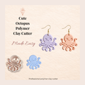 Cute Octopus Polymer Clay Cutter 30-50mm | Ocean Jewellery Making | IrisCrafts7