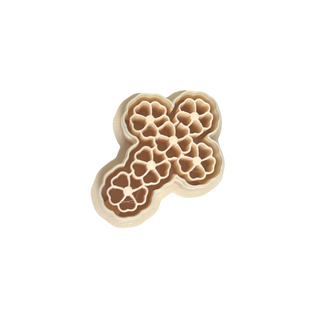 Daisy Cross Polymer Clay Cutter for Floral Earrings