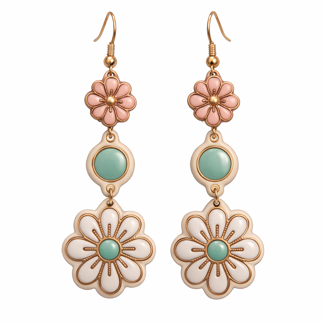 Daisy Polymer Clay Cutter Set – Floral Clay Cutter for Earrings