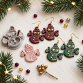Disco Snowman Polymer Clay Cutter | Fun Christmas Earring Tool