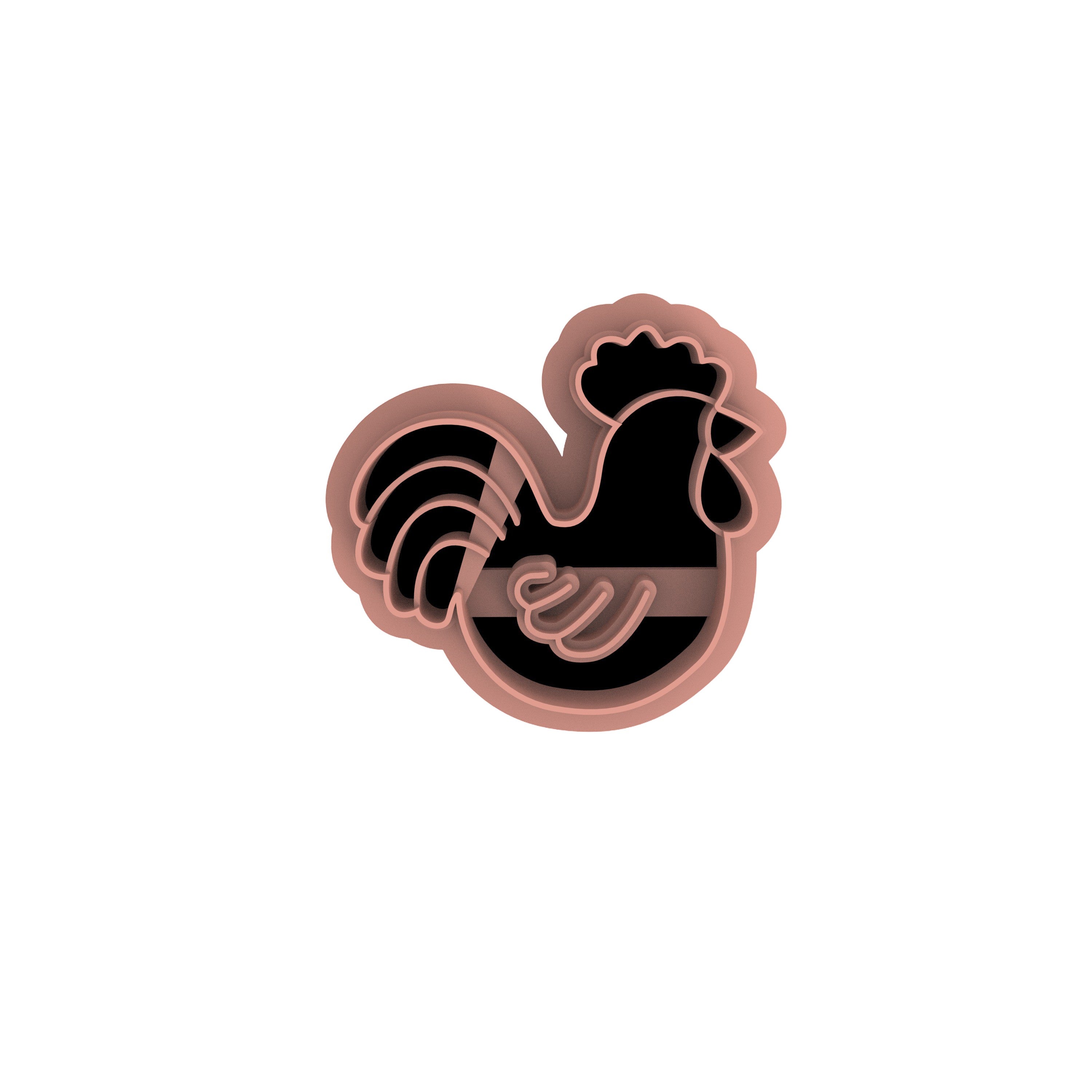 Easter Rooster Polymer Clay Cutter for Spring Earrings Making