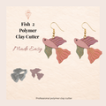Fish 2 Polymer Clay Cutter 30–50mm | Ocean Earring Cutter | IrisCrafts7
