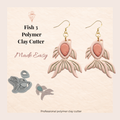 Fish 3 Polymer Clay Cutter 30–50mm | Ocean Earring Cutter | IrisCrafts7
