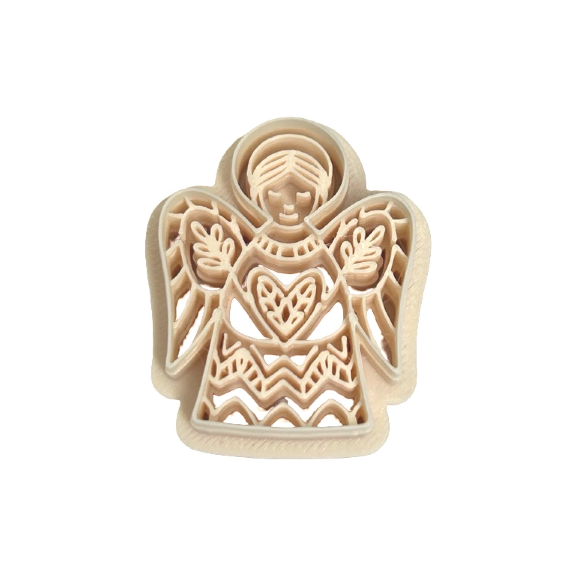 Folk Art Angel Polymer Clay Cutter for Statement Earrings