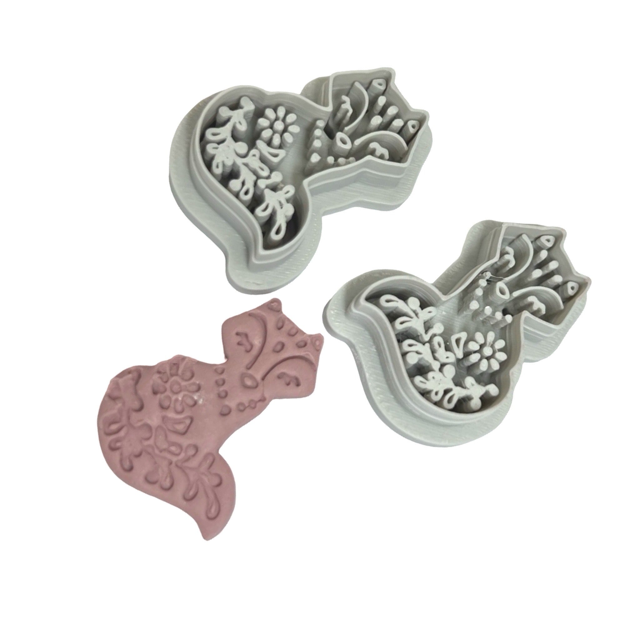 Folk Art Fox 2 Polymer Clay Cutter for Statement Earrings