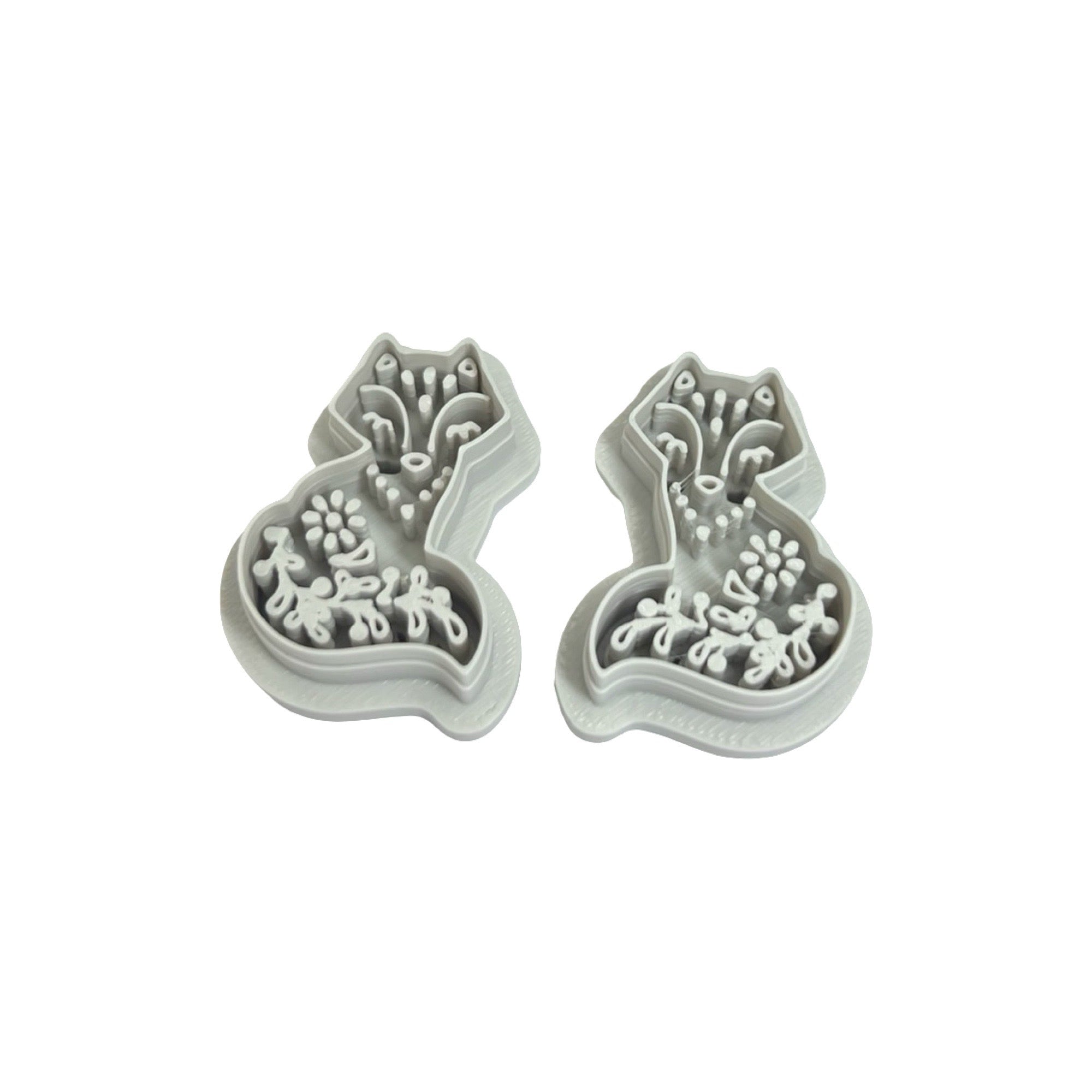 Folk Art Fox 2 Polymer Clay Cutter for Statement Earrings