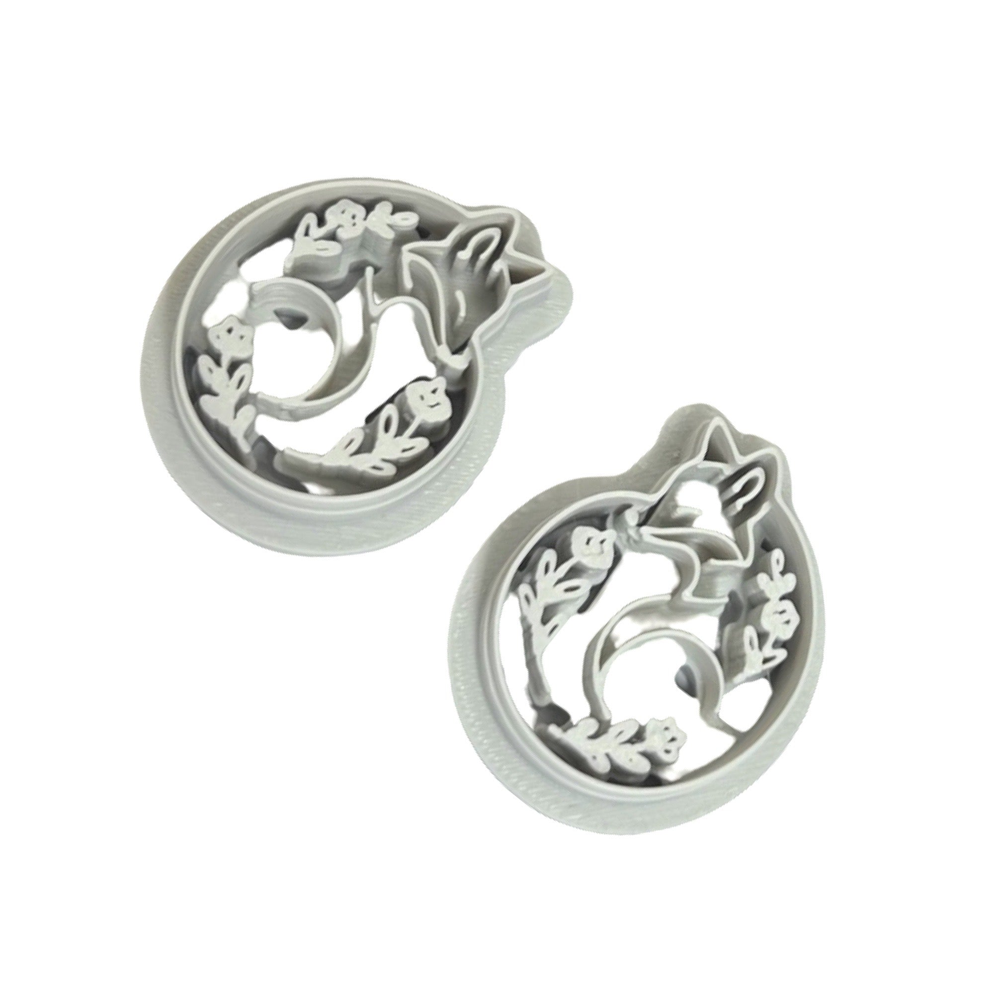 Folk Art Fox 3 Polymer Clay Cutter for Statement Earrings