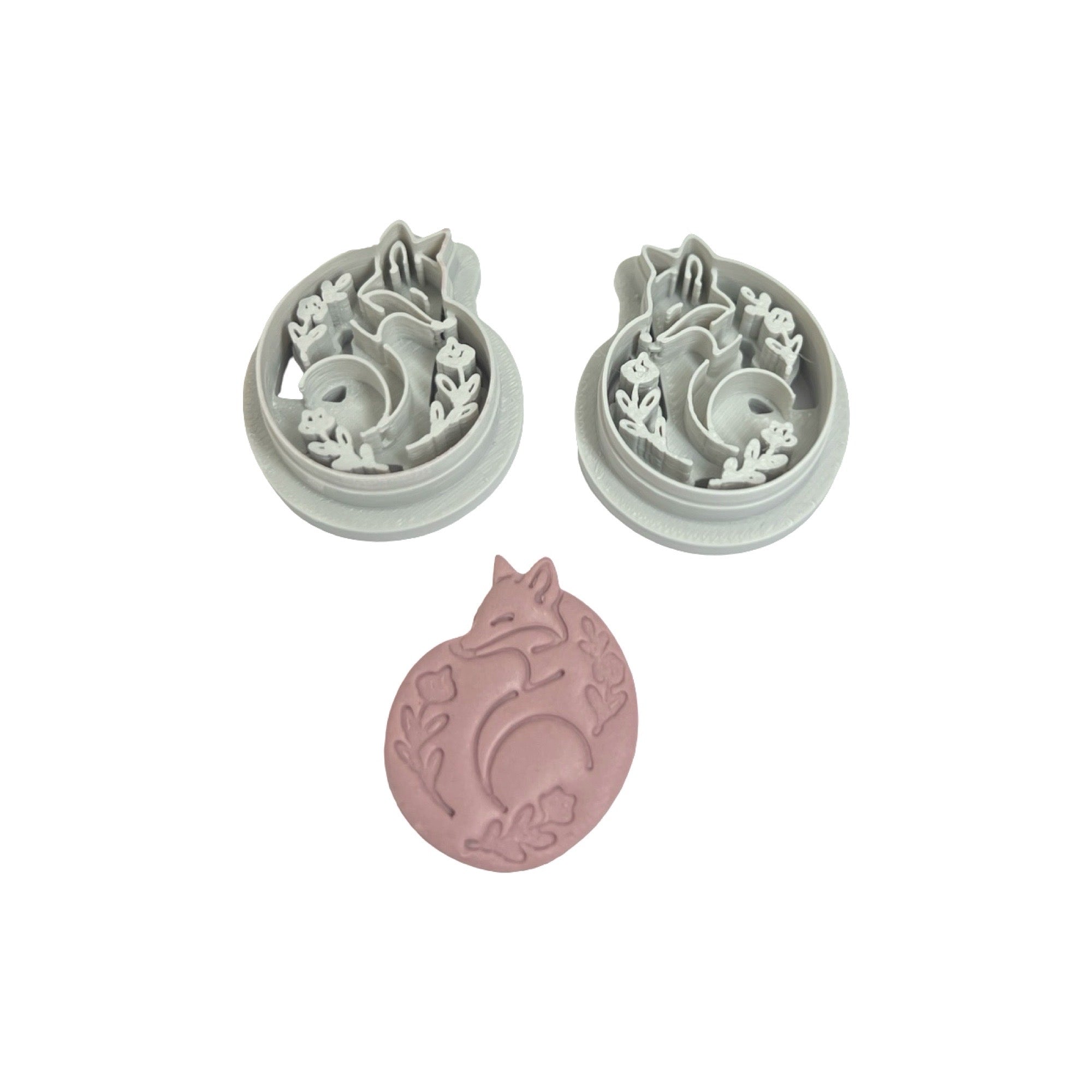 Folk Art Fox 3 Polymer Clay Cutter for Statement Earrings