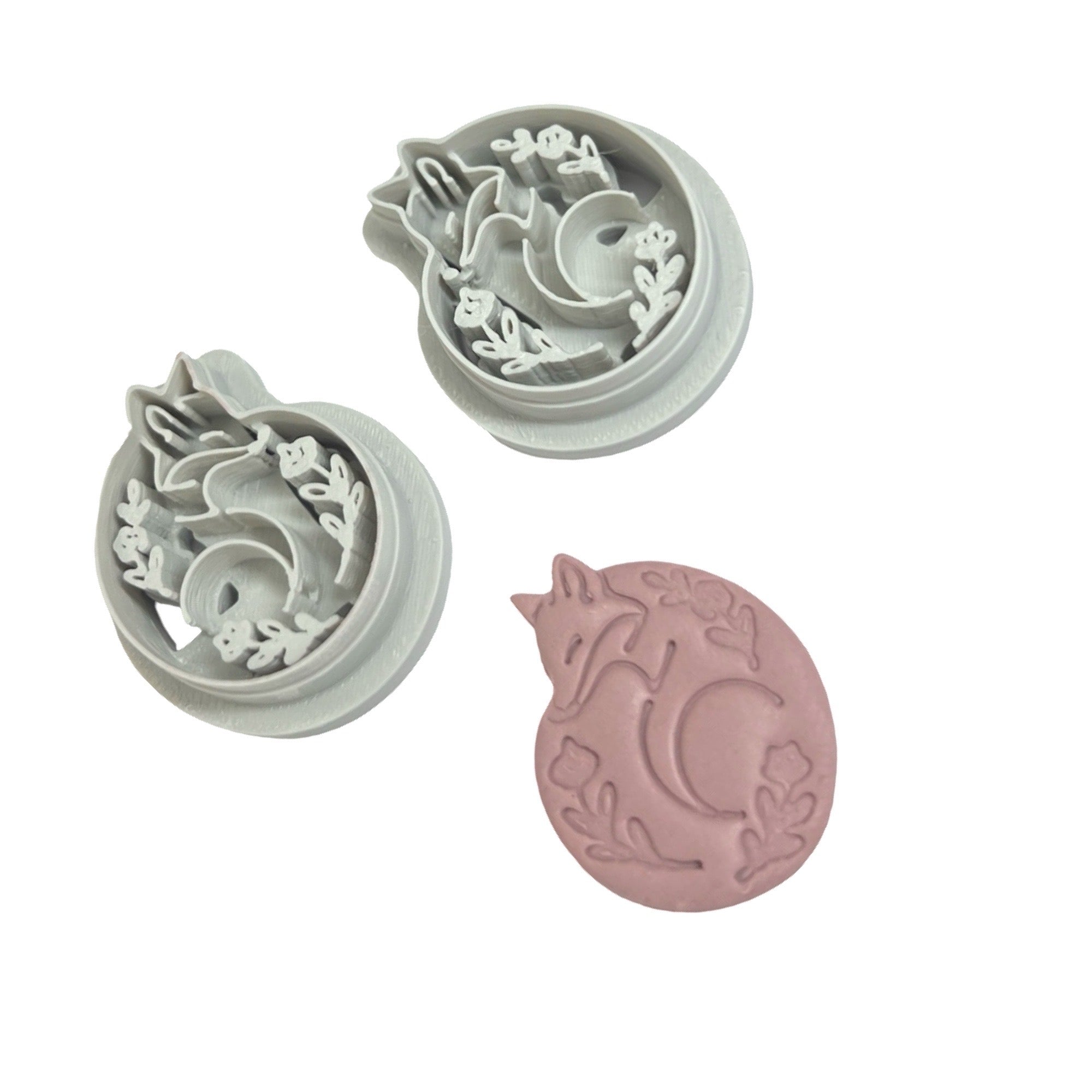 Folk Art Fox 3 Polymer Clay Cutter for Statement Earrings
