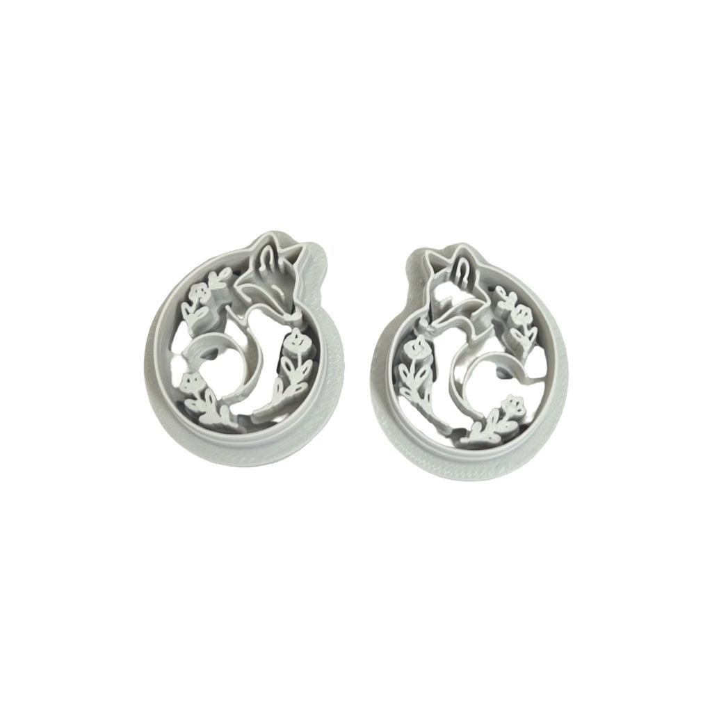 Folk Art Fox 3 Polymer Clay Cutter for Statement Earrings