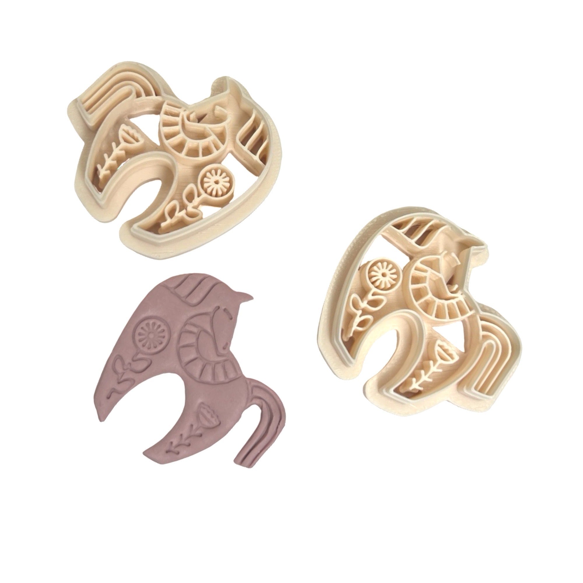 Folk Art Horse Polymer Clay Cutter for Statement Earrings