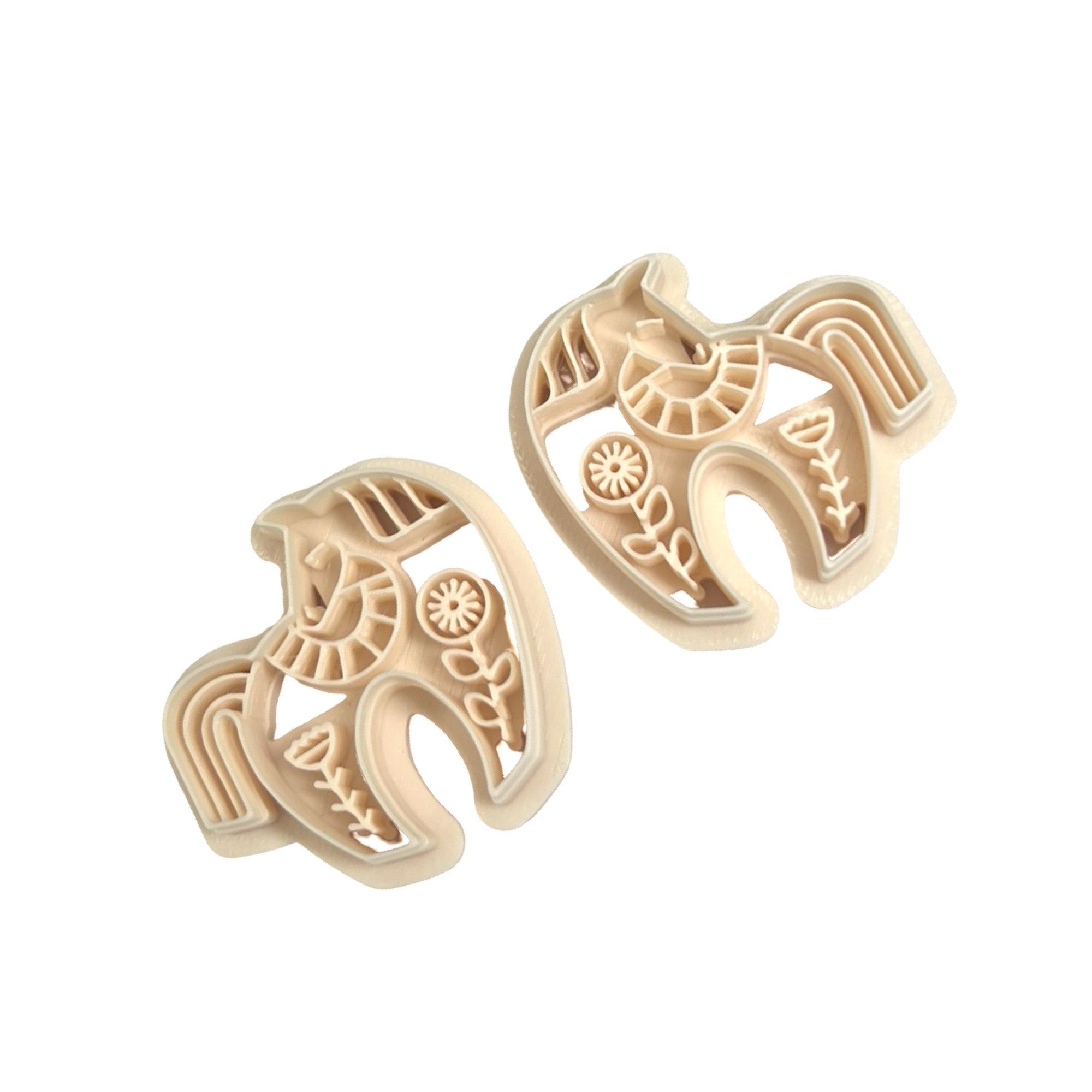 Folk Art Horse Polymer Clay Cutter for Statement Earrings