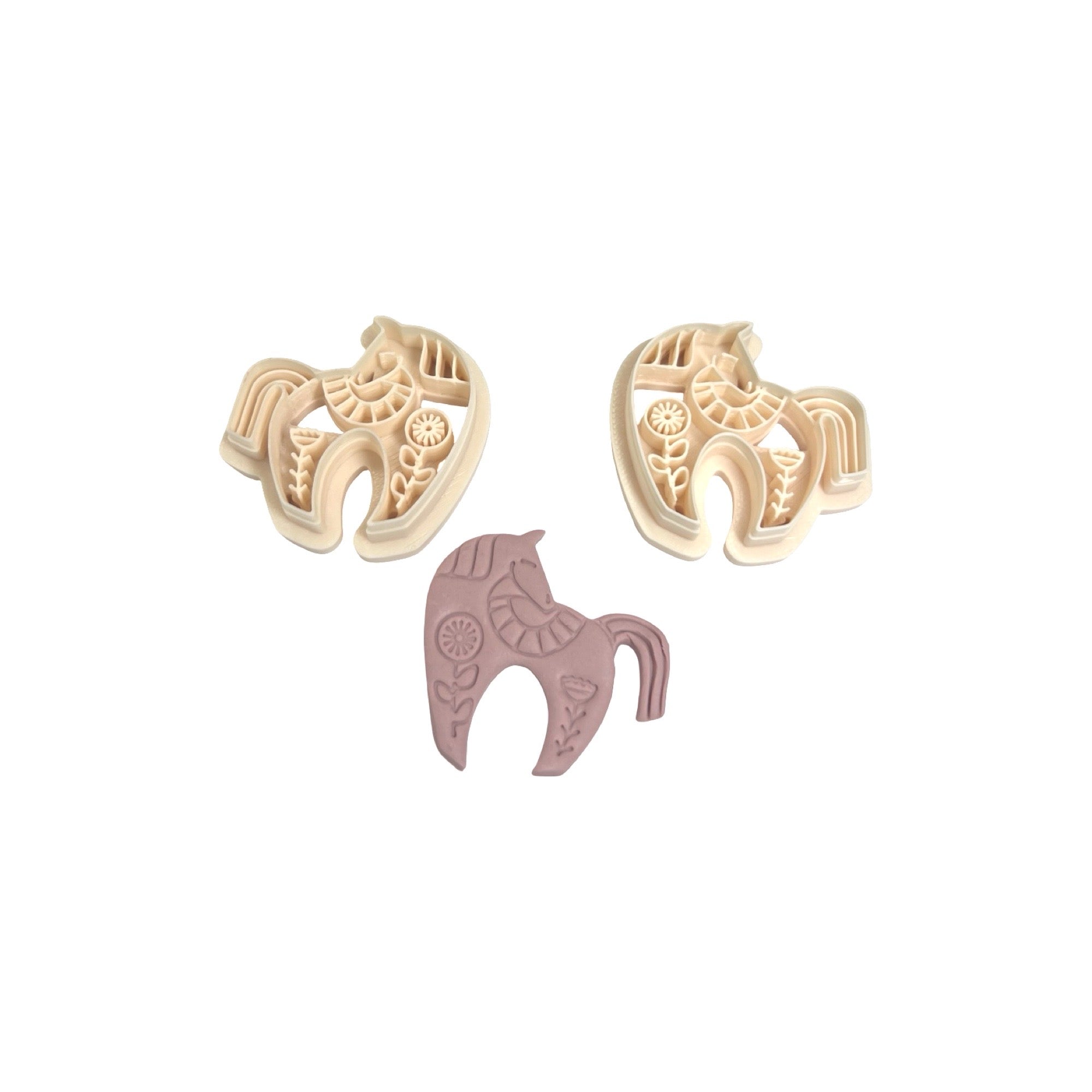 Folk Art Horse Polymer Clay Cutter for Statement Earrings