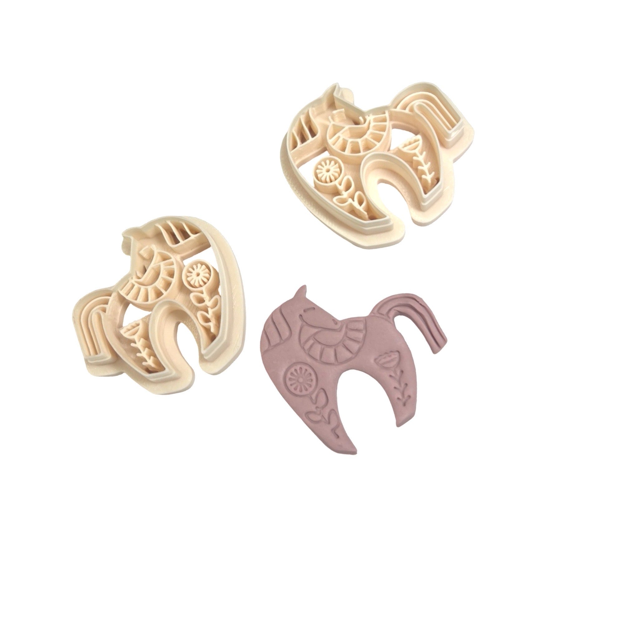 Folk Art Horse Polymer Clay Cutter for Statement Earrings