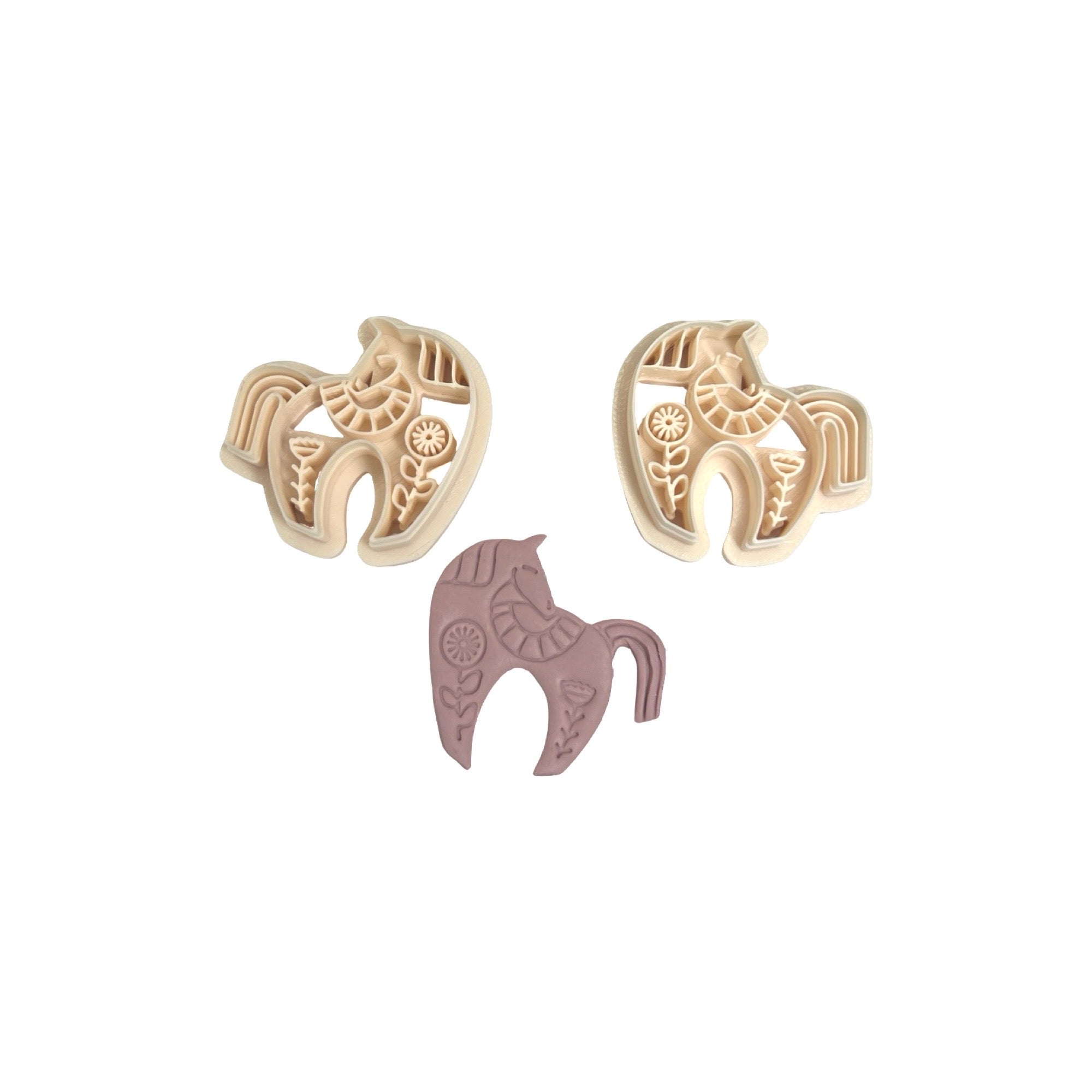 Folk Art Horse Polymer Clay Cutter for Statement Earrings