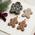 Folk Gingerbread Boy Polymer Clay Cutter | Christmas Earring Tool