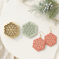 Folk Snowflake A Polymer Clay Cutter | Scandinavian Winter Earring Tool