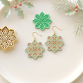 Folk Snowflake B Polymer Clay Cutter | Scandinavian Winter Earring Tool