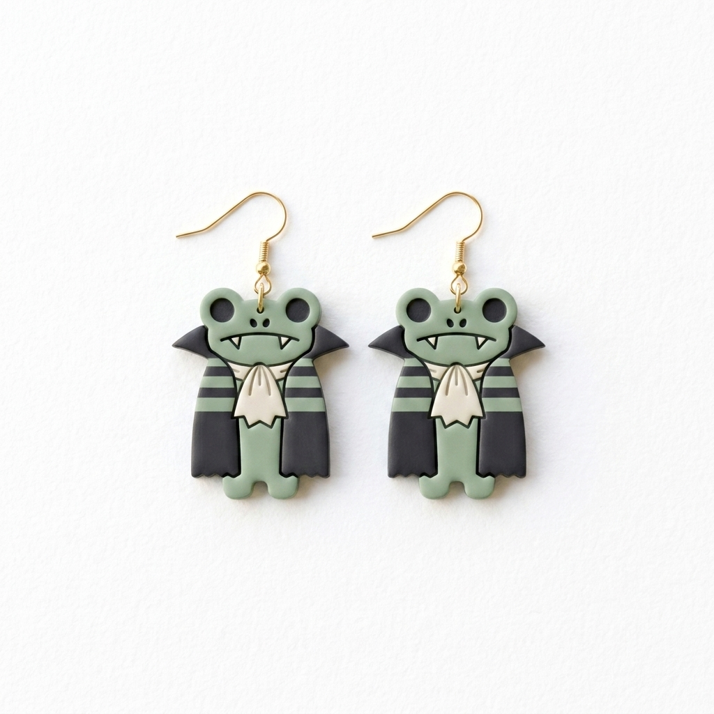 Frog Dracula Polymer Clay Cutter | Halloween Earring Tool