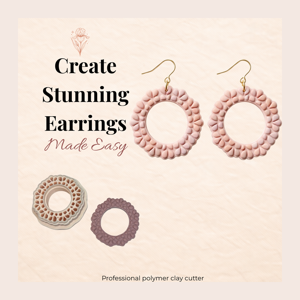 Garden Bridal Bloom Polymer Clay Cutter – Floral Wedding Earrings Tool | Clay Jewellery Cutter