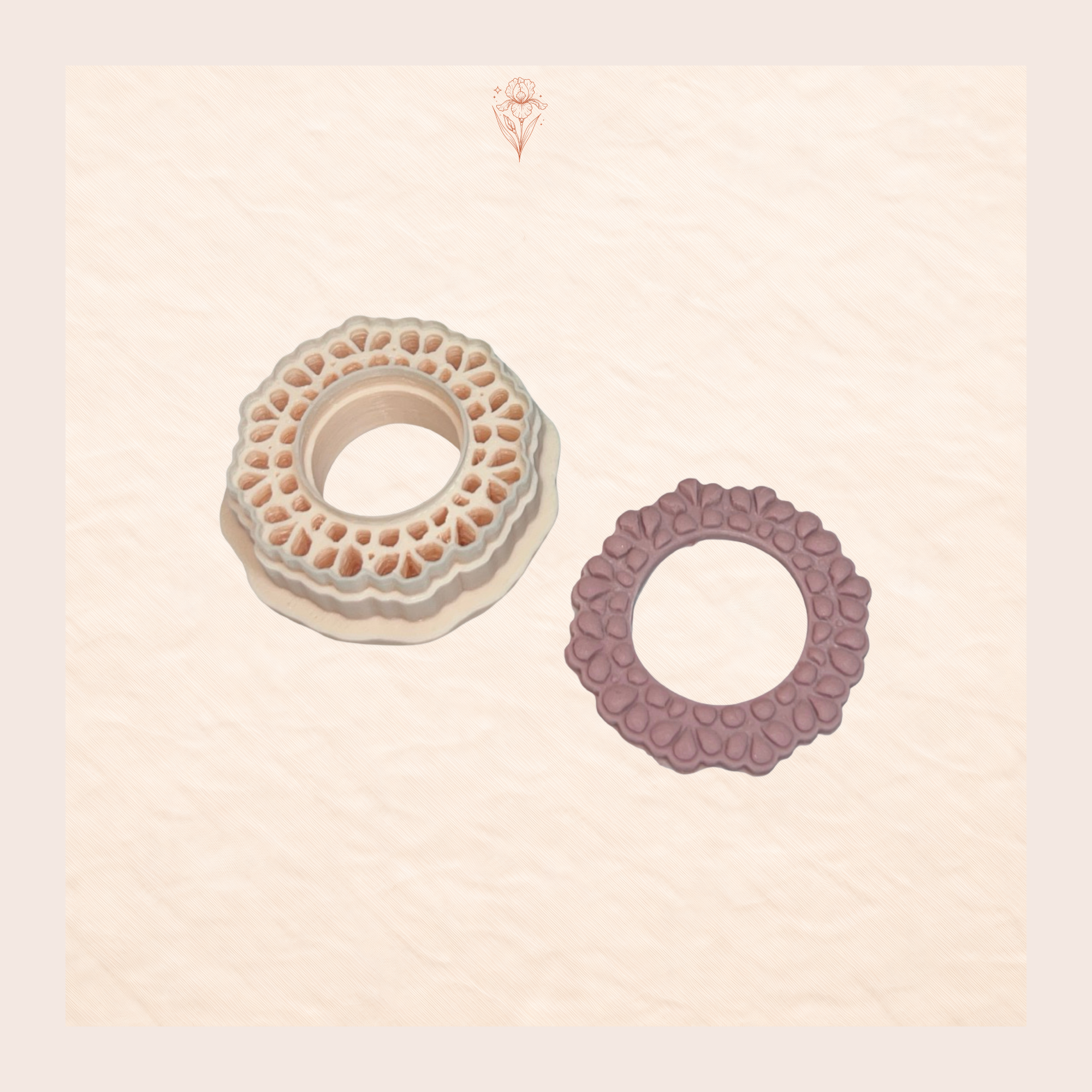 Garden Bridal Bloom Polymer Clay Cutter – Floral Wedding Earrings Tool | Clay Jewellery Cutter