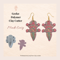 Gecko Polymer Clay Cutter 30–50mm | Reptile Earring Cutter | IrisCrafts7