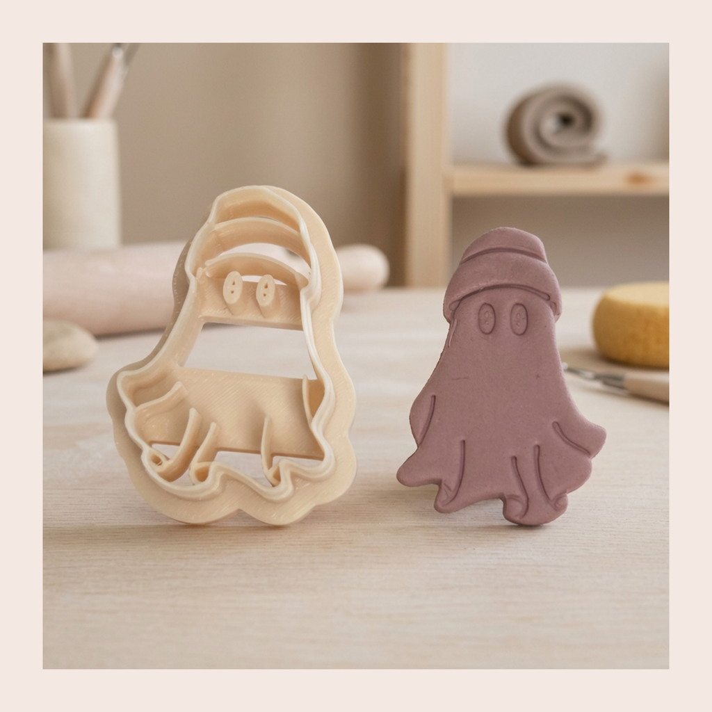 Ghost 5 Polymer Clay Cutter – Halloween Earring Cutter, Cute Ghost Shape, Clay Tools