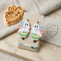 Ghost Bee 2 Polymer Clay Cutter | 25–45mm | Halloween Ghost Bee Shape Clay Cutter | Earring Jewellery Making Tool
