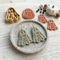 Ghost Bloom Polymer Clay Cutter | Cute Halloween Earring Tool