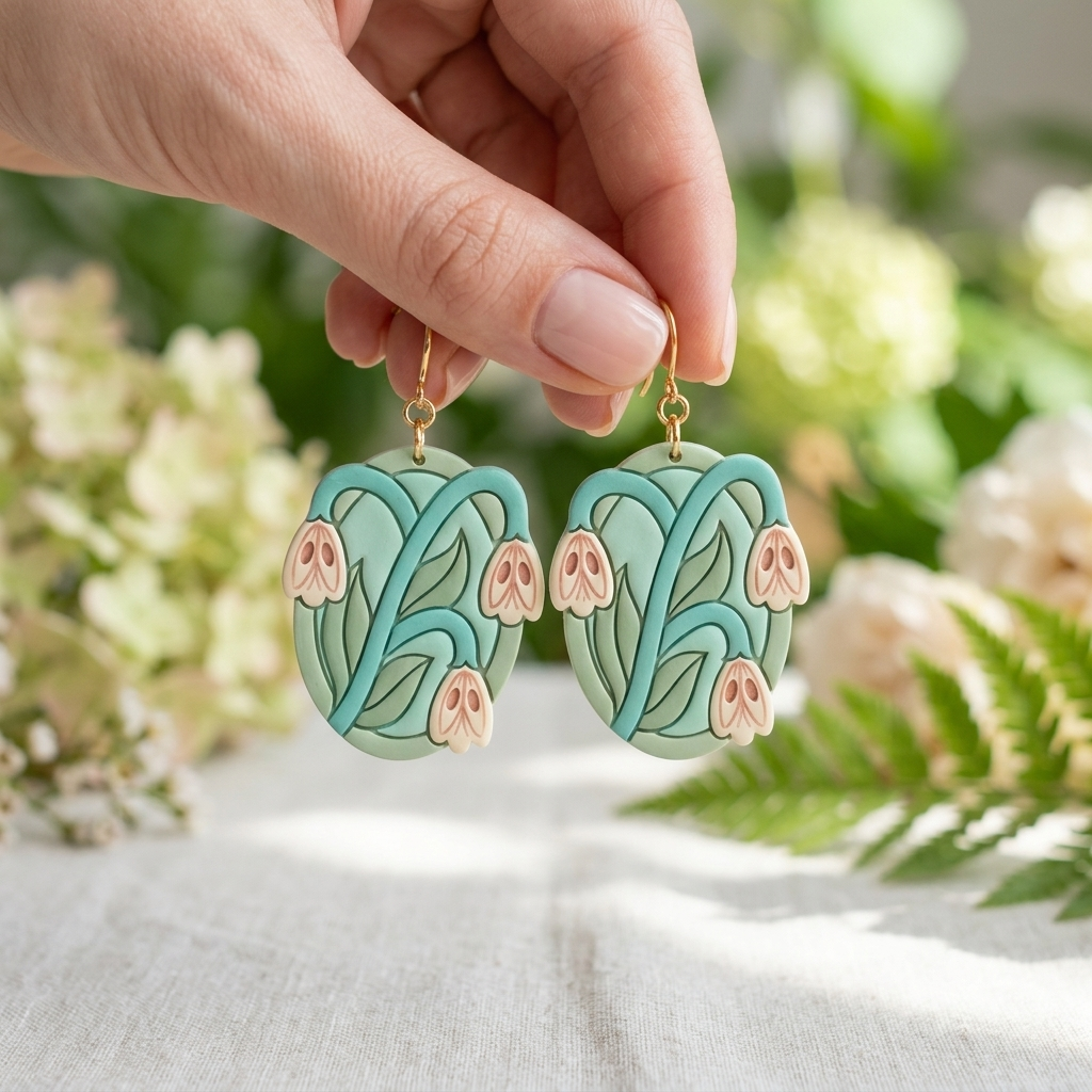 Ghostly Bells Polymer Clay Cutter | 25–45mm | Ghost Bell Shape Clay Cutter | Earring Jewellery Making Tool