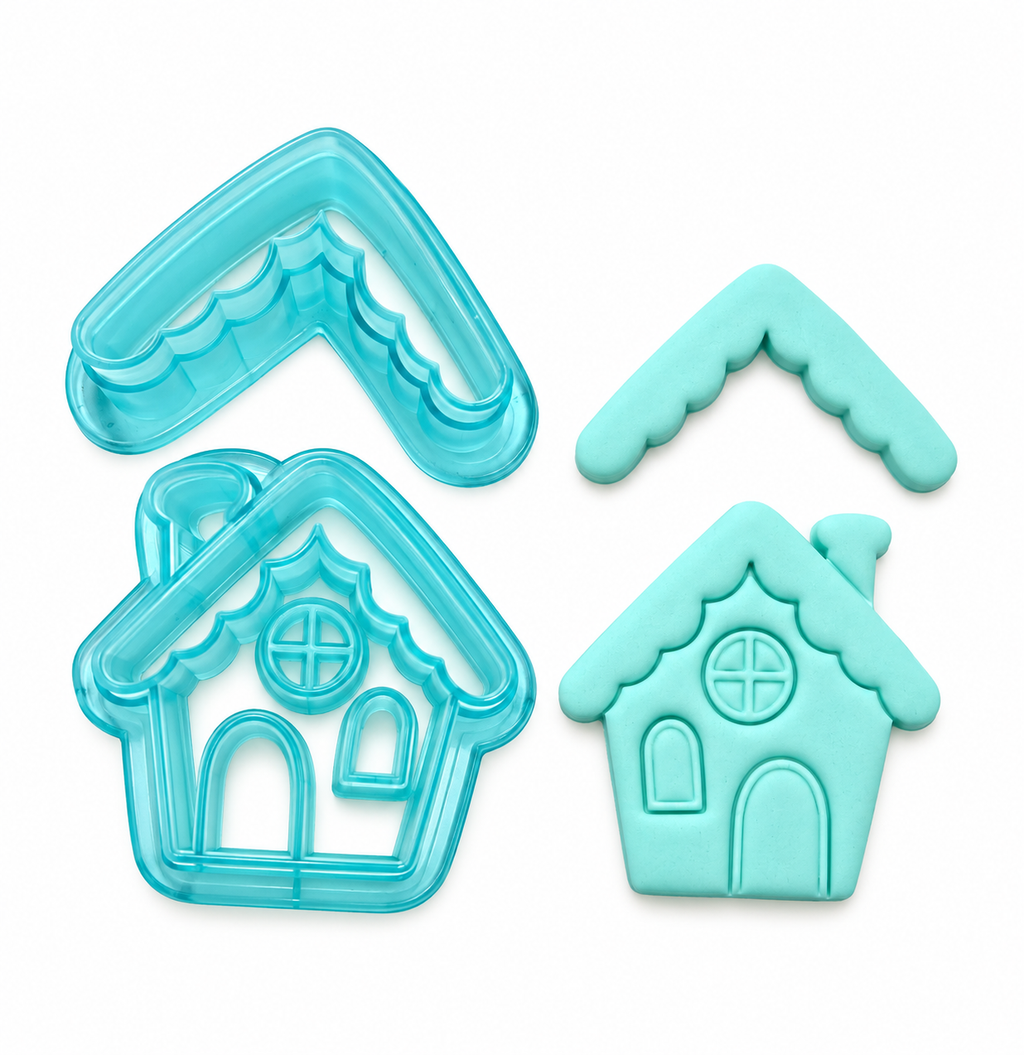 Gingerbread House 1 Polymer Clay Cutter | Christmas Earring Tool