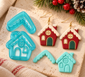 Gingerbread House 1 Polymer Clay Cutter | Christmas Earring Tool